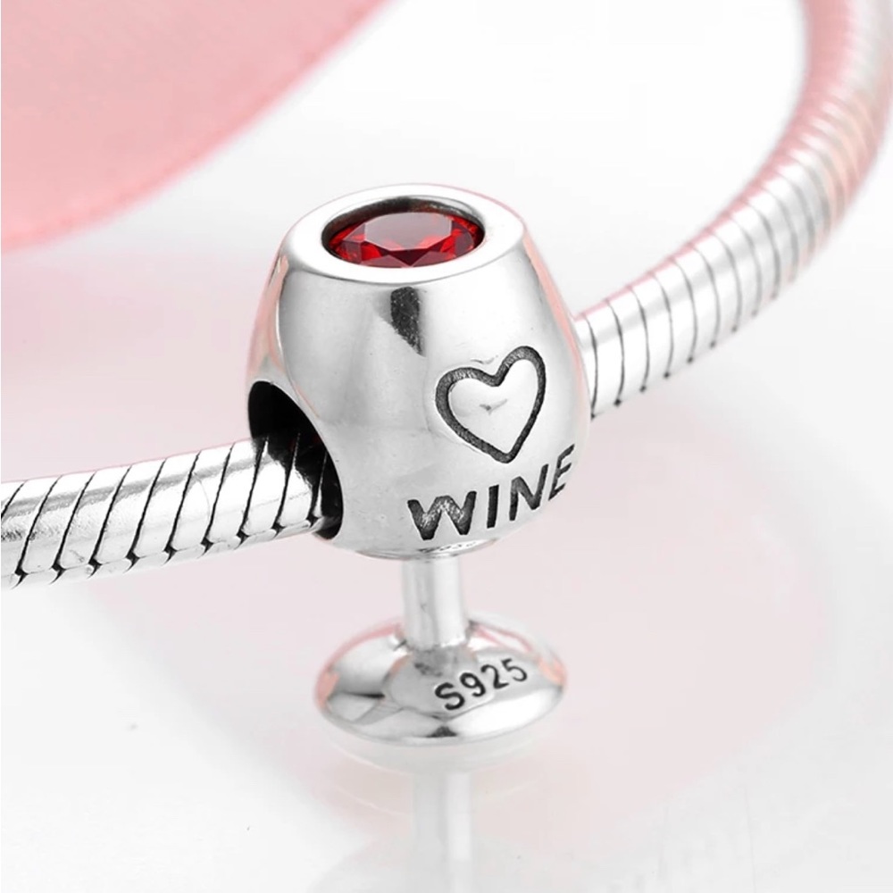 🍷 Glass of Wine Charm PANDORA COMPATIBLE